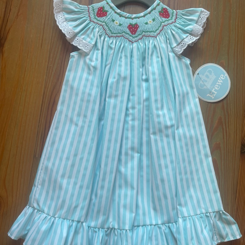 Strawberry smocked dresses